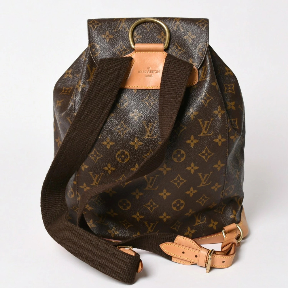 LOUIS VUITTON Monogram Montsouris vachetta leather